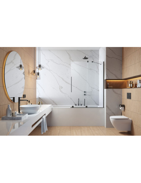 Radaway Furo Brushed GunMetal PND II vonios sienelė