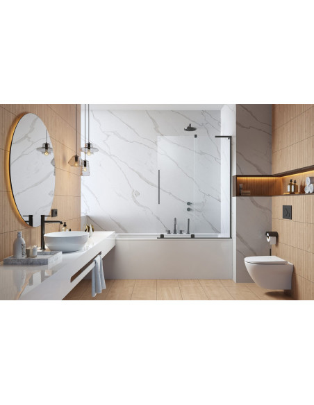 Radaway Furo SL Brushed GunMetal PND II vonios sienelė