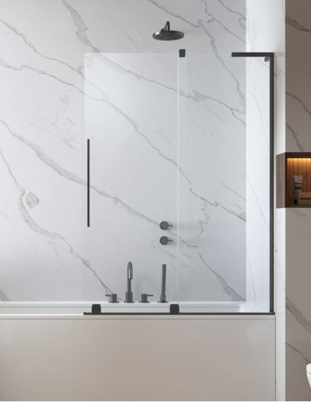 Radaway Furo SL Brushed GunMetal PND II vonios sienelė