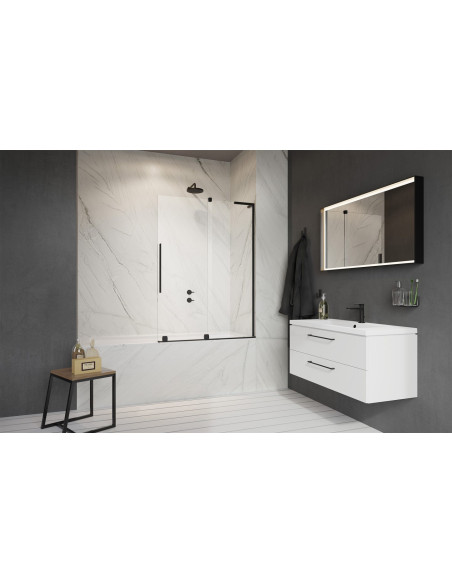 Radaway Furo SL Black PND II vonios sienelė