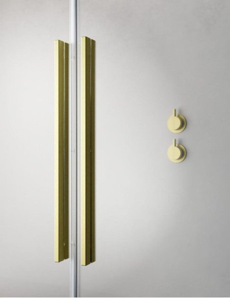 Radaway Furo Brushed Gold KDJ kampinė dušo kabina