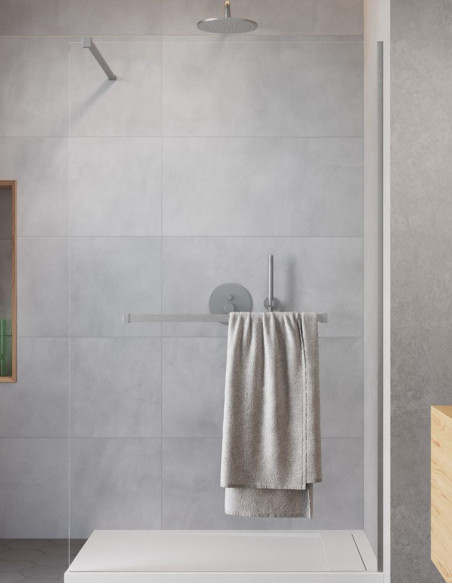 Radaway  Modo New Brushed Nickel II nejudanti dušo sienelė su pakaba