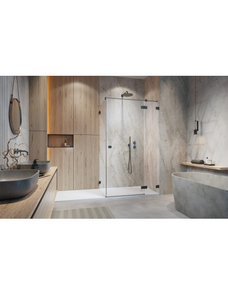Radaway Essenza Pro Brushed GunMetal KDJ kampinė dušo kabina