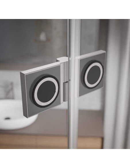 Radaway Essenza Pro Brushed Nickel KDJ kampinė dušo kabina