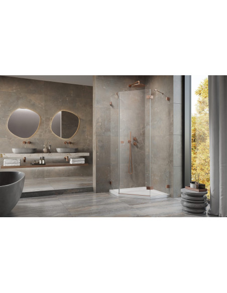 Penkiakampė dušo kabina Radaway Essenza Pro Brushed Copper PTJ