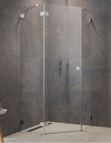 Penkiakampė dušo kabina Radaway Essenza Pro Brushed Nickel PTJ