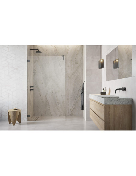 Radaway Essenza Pro Brushed GunMetal Walk-in nejudanti dušo sienelė