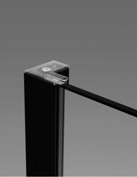 Radaway Essenza Black KDJ+S dušo kabina montuojama prie lygios sienos