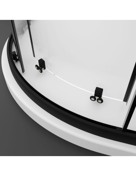 Radaway Premium Pro Black PDD pusapvalė dušo kabina