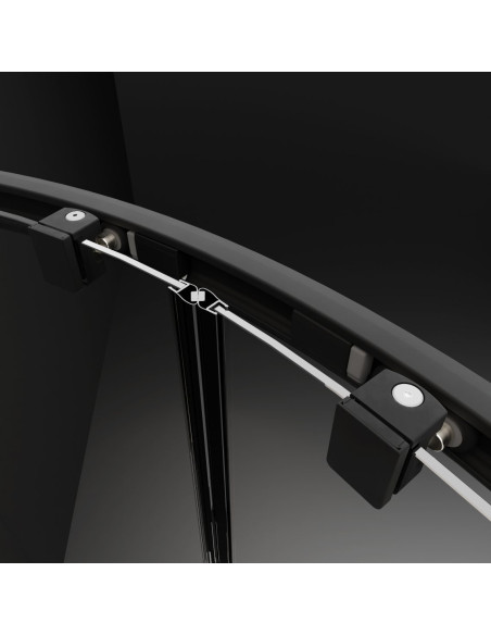 Radaway Premium Pro Black KDD kampinė dušo kabina