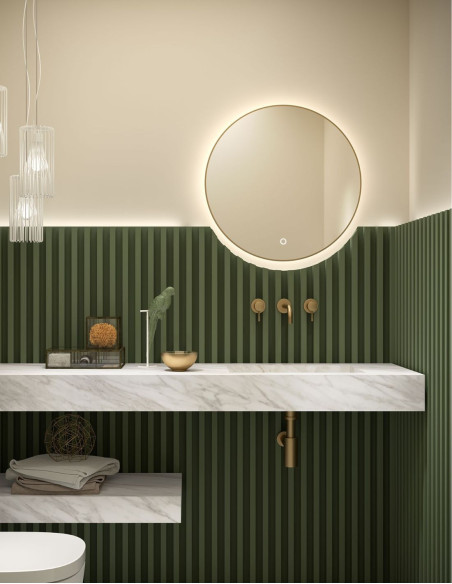 Salgar COMPAKT praustuvas su stalviršiu WHITE MARBLE