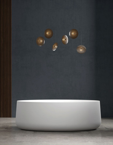 Akrilinė vonia Zenon Elipse 170x75 laisvai pastatoma