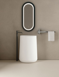 Grindinis praustuvas Elipse Freestanding  baltas matinis 540x360