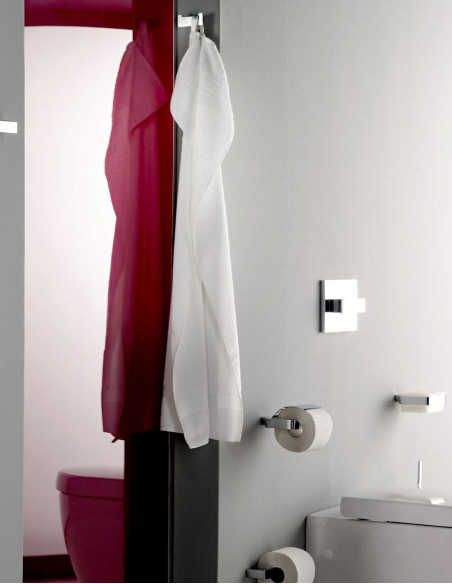 Popieriaus laikiklis su dangteliu Emco Loft, juodas