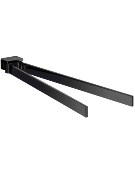 Pasukamas rankšluosčių laikiklis - dvigubas Emco Loft 437 mm, juodas