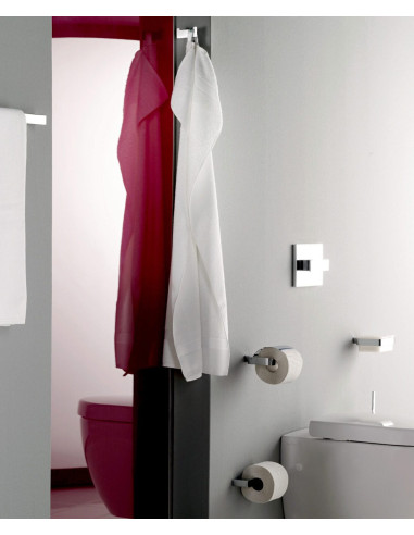 Dvigubas rankšluosčių kabliukas Emco Loft, chromas