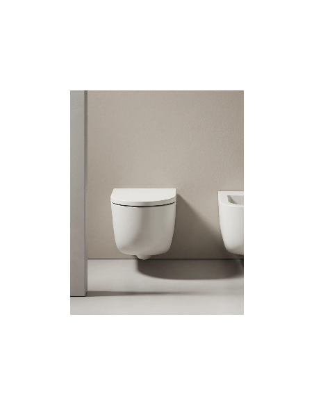 Pakabinamo WC komplektas - Tece 4in1 rėmas + unitazas Hatria FUTURA VORTEX su sūkurio nubėgimu + lėtai nusileidžiantis dangtis