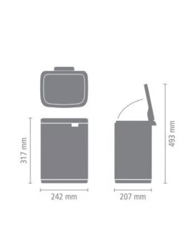Brabantia Šiukšlių dėžė BO 7L