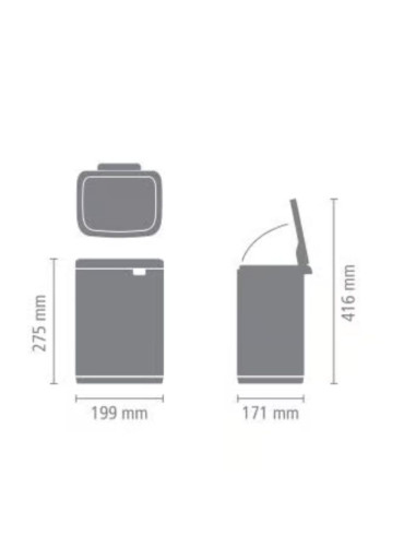 Brabantia Šiukšlių dėžė BO 4L