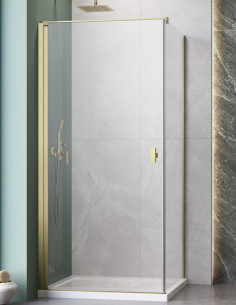 Radaway Nes Brushed Gold KDJ I kampinė dušo kabina
