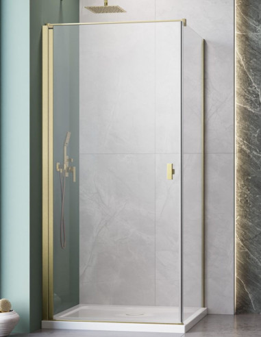 Radaway Nes Brushed Gold KDJ I kampinė dušo kabina