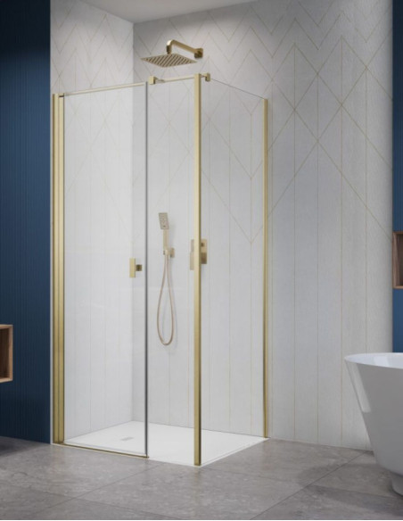 Radaway Nes Brushed Gold KDS I kampinė dušo kabina