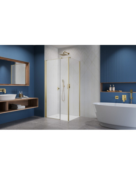 Radaway Nes Brushed Gold KDS I kampinė dušo kabina
