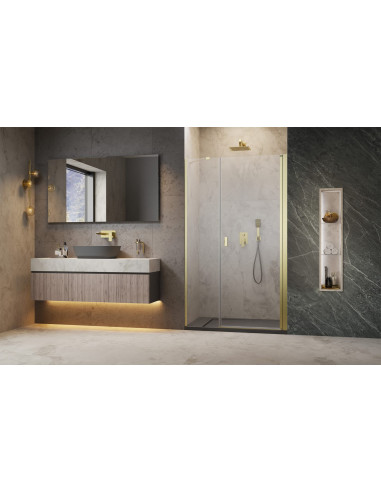 Radaway Nes Brushed Gold DWS dušo durys