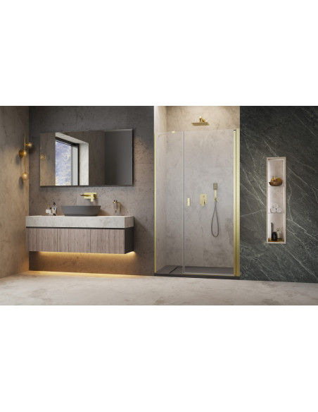 Radaway Nes Brushed Gold DWS dušo durys