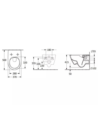 Pakabinamas matinis unitazas...