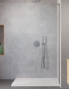 Radaway Modo SL Brushed Nikel II nejudanti dušo sienelė