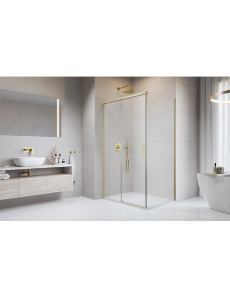 Radaway Idea 8 Brushed Gold KDJ kampinė dušo kabina