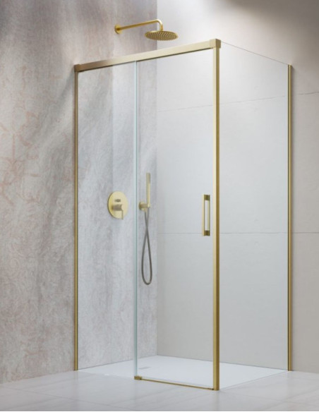 Radaway Idea Brushed Gold KDJ kampinė dušo kabina