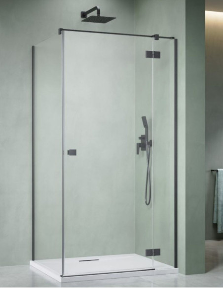 Radaway Essenza 8 Brushed GunMetal KDJ kampinė dušo kabina