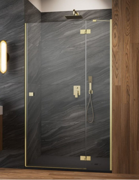 Radaway Essenza 8 Brushed Gold DWJ dušo durys