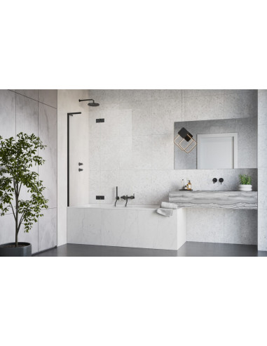 Radaway Essenza 8 SL Black PND II vonios sienelė