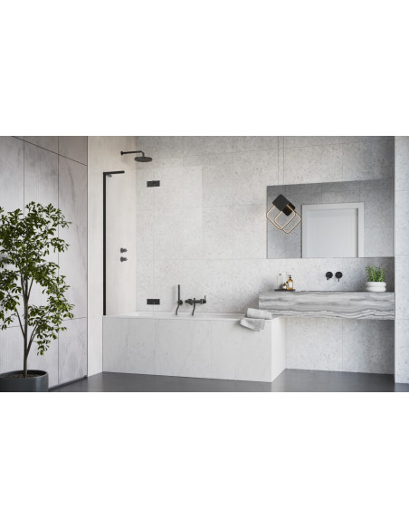 Radaway Essenza 8 SL Black PND II vonios sienelė