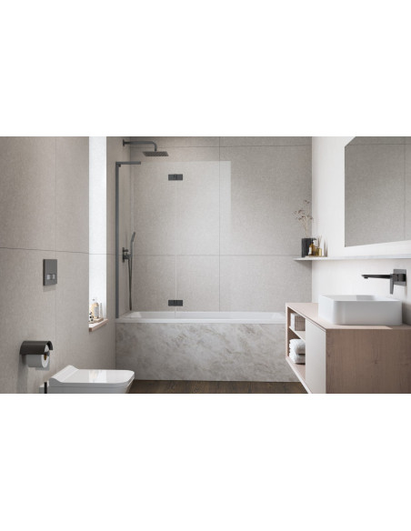 Radaway Essenza 8 SL Brushed GunMetal PND II vonios sienelė
