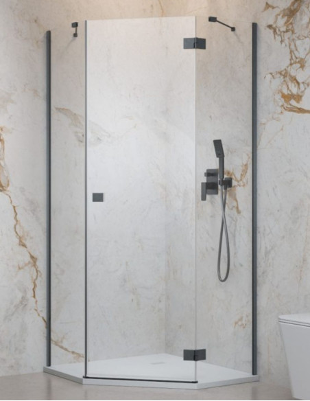 Radaway Essenza 8 Brushed GunMetal PTJ penkiakampė dušo kabina