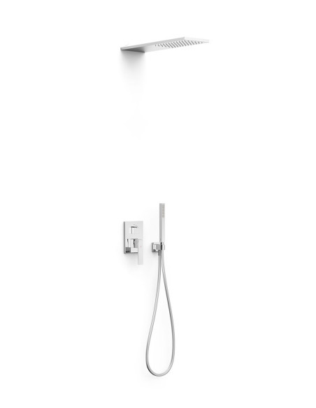 Potinkinė dušo sistema SLIM EXCLUSIVE su kvadratine dušo galva 160x550 su dušeliu - lazdele, su p.d.