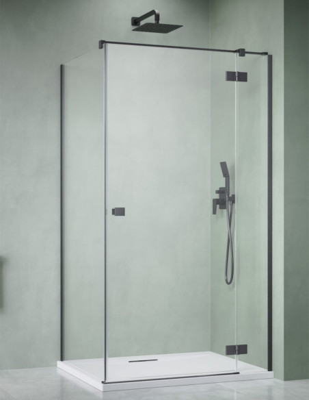 Radaway Essenza Brushed GunMetal KDJ kampinė dušo kabina