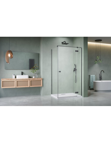 Radaway Essenza Brushed GunMetal KDJ kampinė dušo kabina