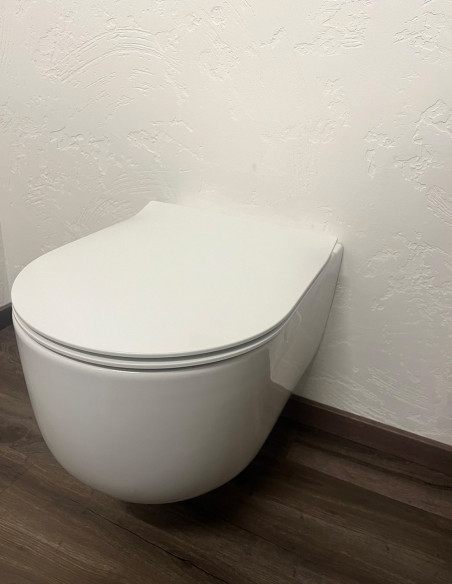 Pakabinamas unitazas Hatria FUTURA PURE VORTEX su Soft Close SLIM dangčiu