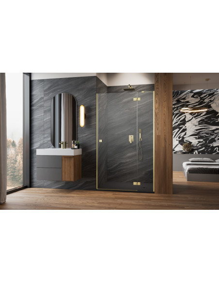 Radaway Essenza Brushed Gold DWJ dušo durys