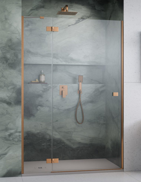 Radaway Essenza Brushed Copper DWJ dušo durys