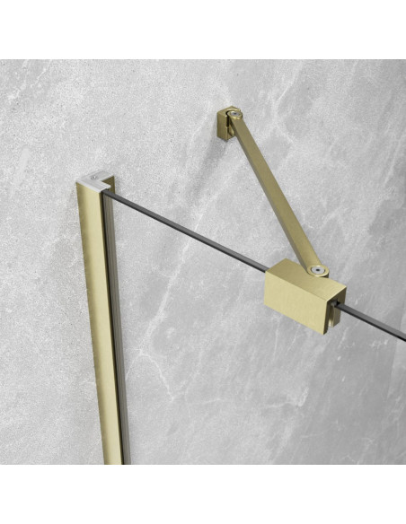 Radaway Essenza Brushed Gold PTJ penkiakampė dušo kabina