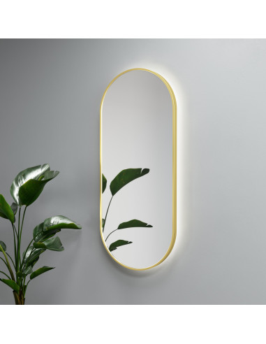 Ovalus veidrodis LISA PLUS su LED...