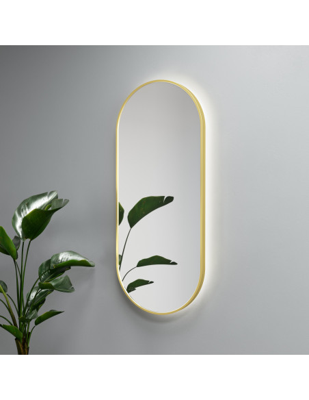 Ovalus veidrodis LISA PLUS su LED apšvietimu
