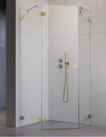 Penkiakampė dušo kabina Radaway Essenza Pro Brushed Nickel PTJ