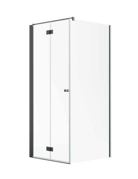 Kampinė dušo kabina Radaway Nes Brushed GunMetal KDJ B